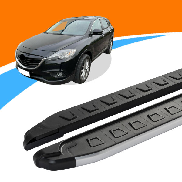 Trittbretter Mazda CX-9 ab Baujahr 01/2007-12/2015 NEWS Grau mit ABE