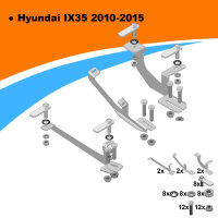 Trittbretter Hyundai iX35 ab Baujahr 08/2009-07/2015 PEGA Silber mit ABE